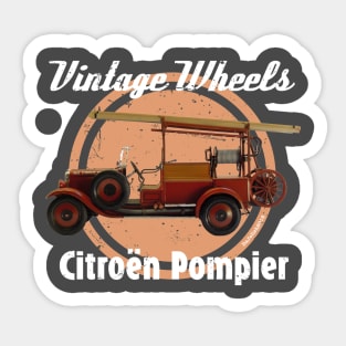 Vintage Wheels - Citroën Pompier Sticker